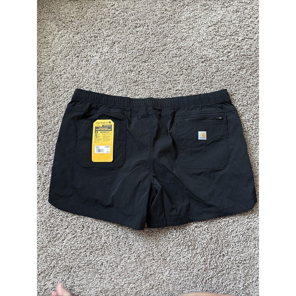 Carhartt Women's Force Relaxed Fit Ripstop 5 Pocket Work Short Black 2XL XXL New - Picture 3 of 5